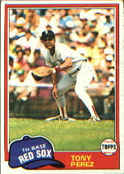 1981 Topps Baseball Cards      575     Tony Perez